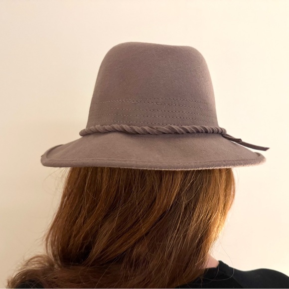 Taupe wool fedora with braided trim size medium from Brixton - Picture 2 of 4
